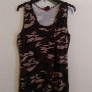 Camo Contour Midi Dress
